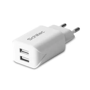 Tâl Cyflym 3.1a Gwefrydd Wal USB Deuol
