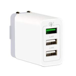 Gwerthiant Poeth Tâl Cyflym Qualcomm 3.0 3 Porthladdoedd Gwefrydd Wal USB