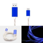 Cebl gwefrydd data USB dan arweiniad ysgafn