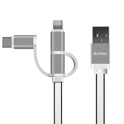 Cebl Codi Tâl 3 mewn 1 Usb