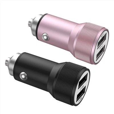 Gwefrydd Car USB Metel